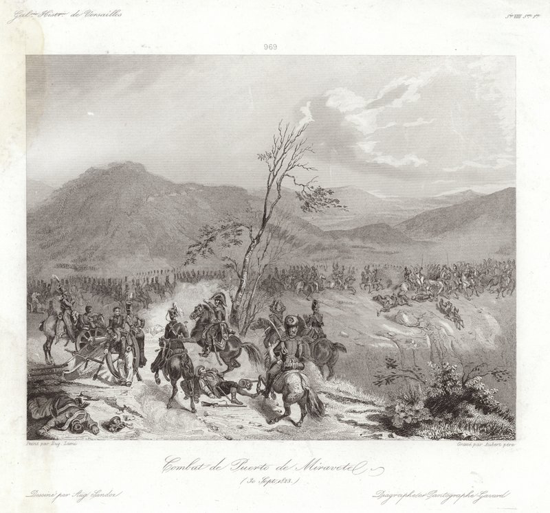 Combate de Puerto de Miravete de Eugene Louis Lami