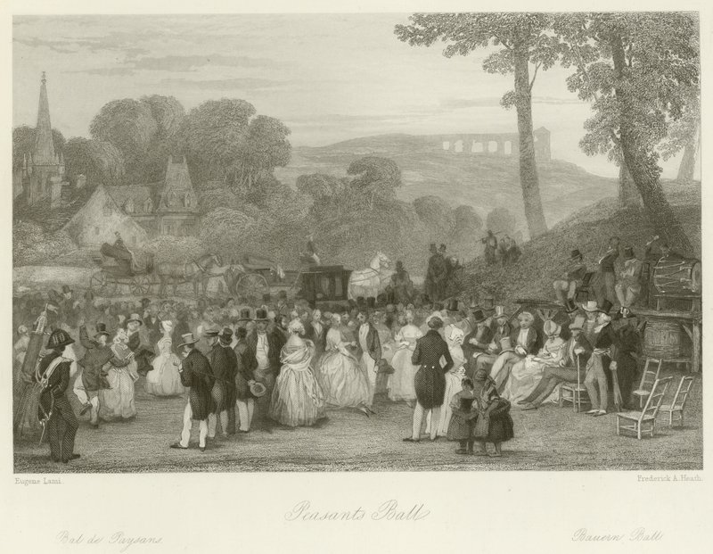 Bola de camponeses de Eugene Louis Lami