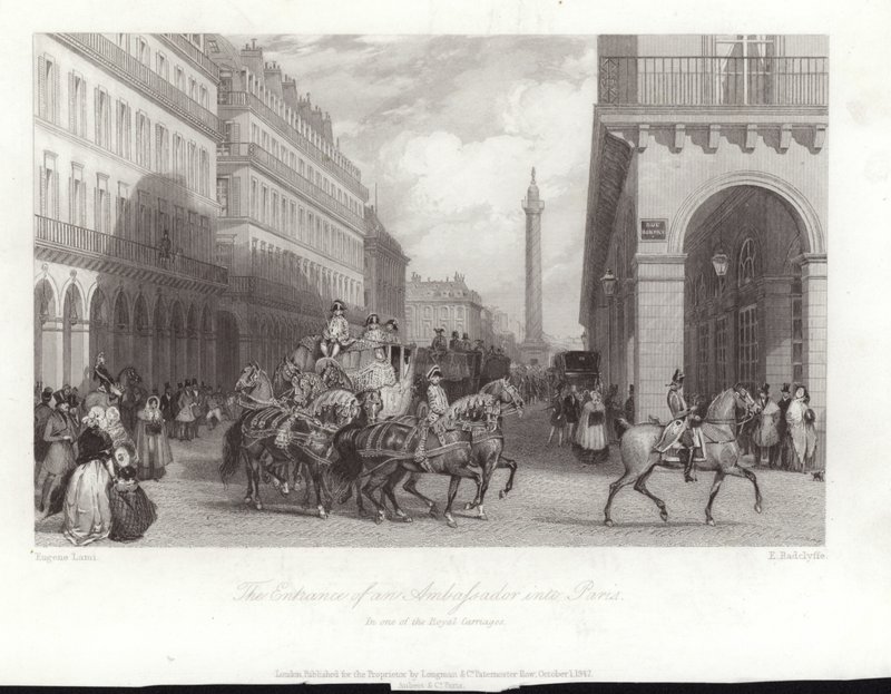 A entrada de um embaixador em Paris de Eugene Louis Lami