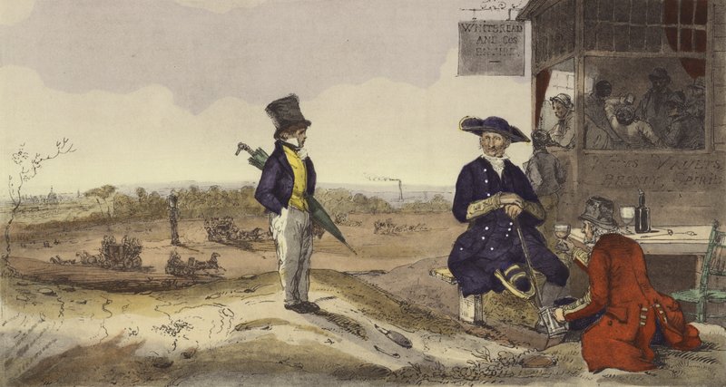Abordagens de Londres de Eugene Louis after Lami