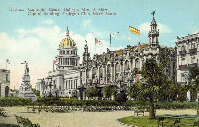 Havana, cuba, capitol, predios, gallegos, clube, marti, estátua de European Photographer