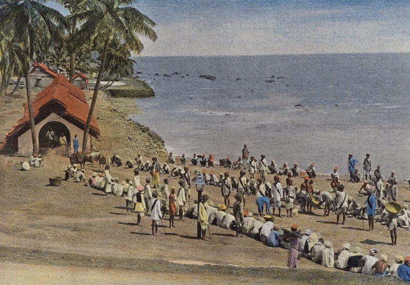 Ilhas Andaman, preparando-se para a refeição em comum de European Photographer