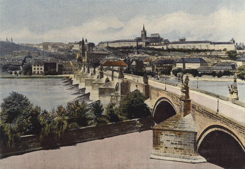 Praga, a ponte de Charles de European Photographer
