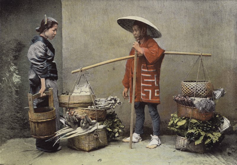 Um comerciante de vegetais no Japão de European Photographer