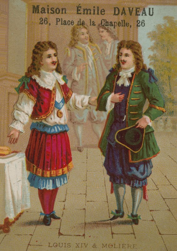 Luís XIV da França e Molière de European School