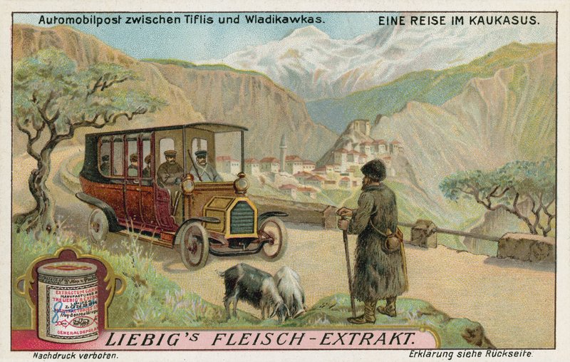 Serviço postal motorizado entre Tbilisi e Vladikavkaz de European School