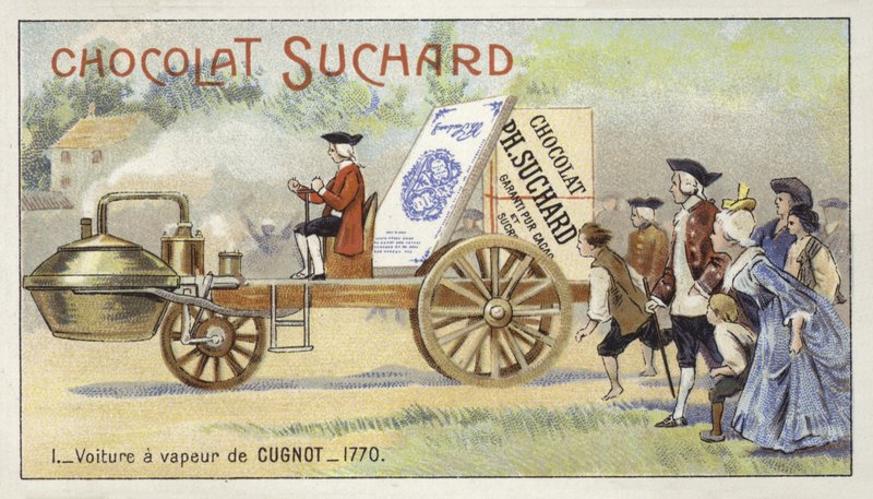 Nicolas-Joseph Cugnots carro movido a vapor, 1770 de European School