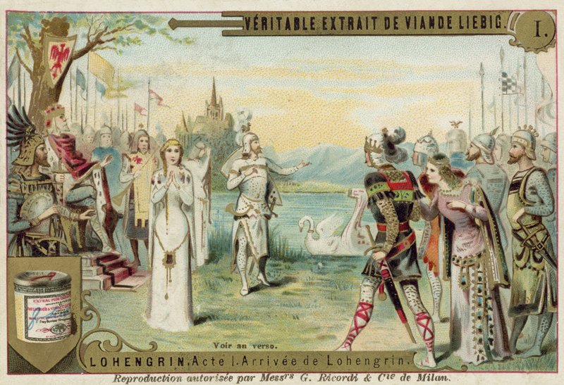 Cena da ópera de Richard Wagners Lohengrin de European School