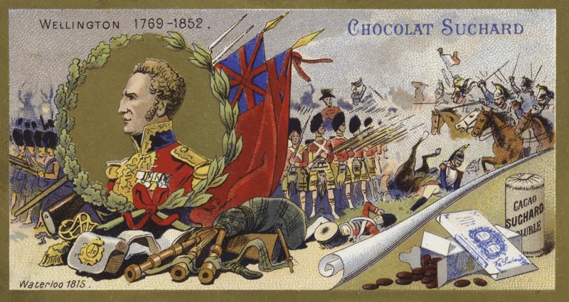 O Duque de Wellington e a Batalha de Waterloo, 1815 de European School