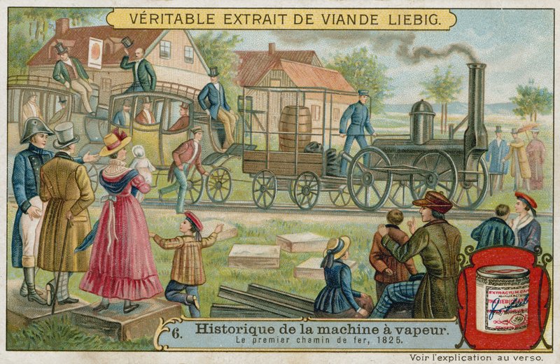 A primeira ferrovia a vapor, 1825 de European School