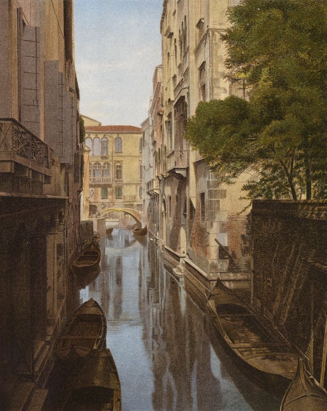 Um canto isolado de Veneza, Itália (foto a cores) de European Photographer