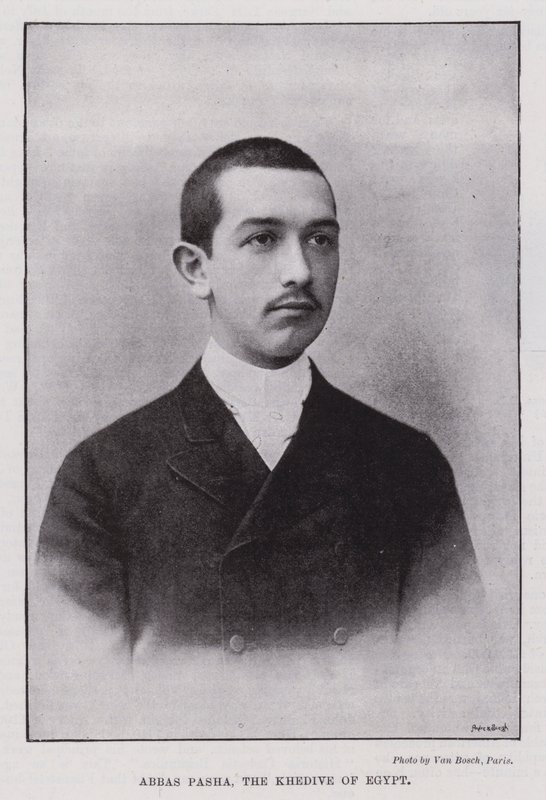 Abbas Pasha, Khedive do Egito (foto a p/b) de European Photographer