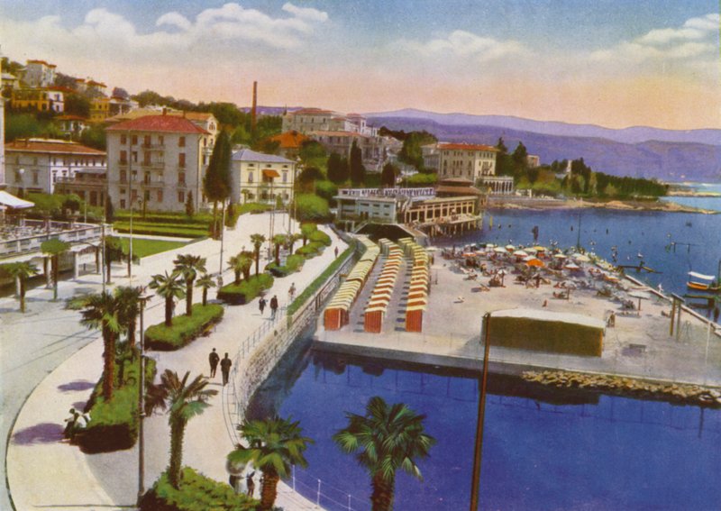 Opatija, agora Opatija na Croácia: Slatina e Savoia Beach (foto) de European Photographer
