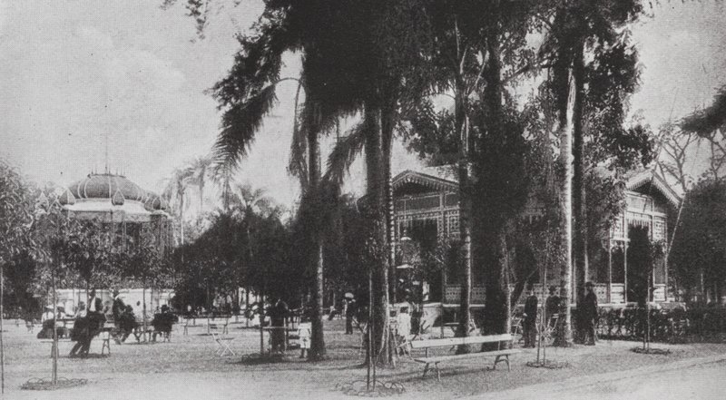 Brazil: San Paolo, Jardim da Luz (b/w photo) de European Photographer