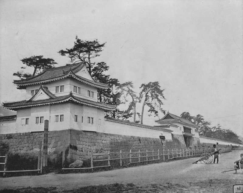Castelo de Nijo, Japão (foto a p/b) de European Photographer