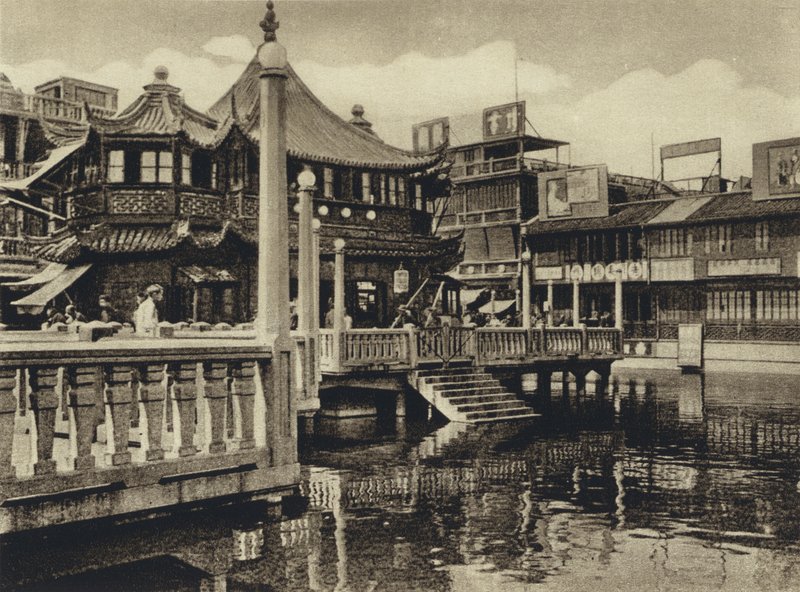 China, casa de chá em Xangai (foto a p/b) de European Photographer