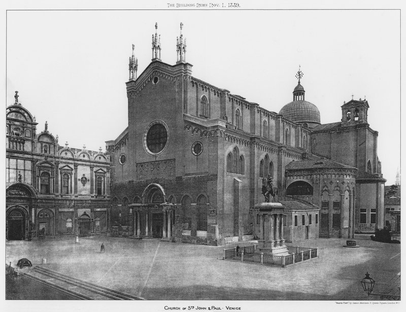 Igreja dos Santos João e Paulo, Veneza (foto a p/b) de European Photographer