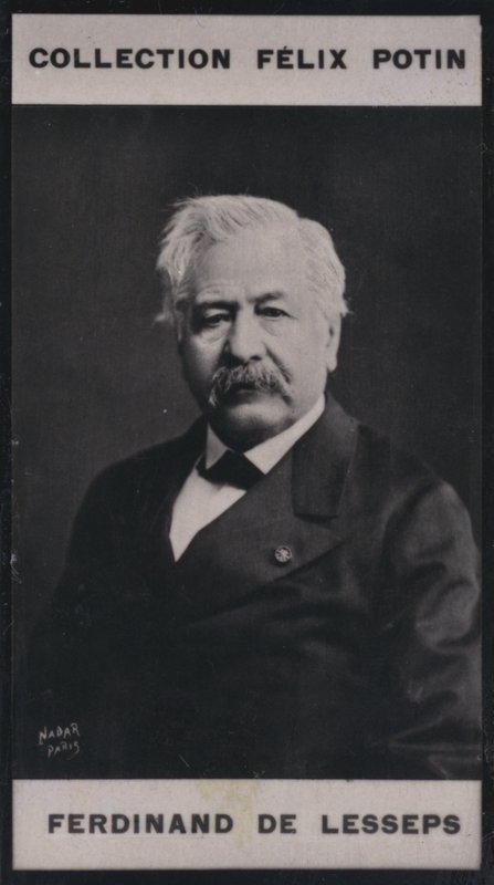 Ferdinand-Marie de Lesseps (1805-1894) (foto a p/b) de European Photographer