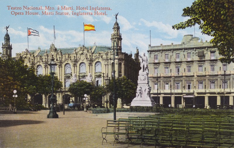 Havana, Cuba: Casa da Ópera, estátua de Marti, Inglaterra Hotel (foto) de European Photographer