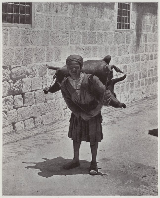 Jerusalém, um portador de água (foto a p/b) de European Photographer