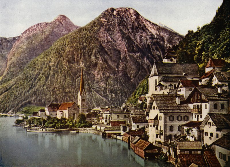 Salzkammergut, o lago de Hallstadt (foto) de European Photographer