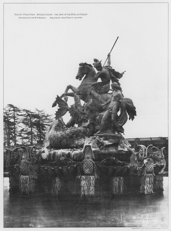 South Fountain, Witley Court, the Seat of the Earl of Dudley (foto a p/b) de European Photographer