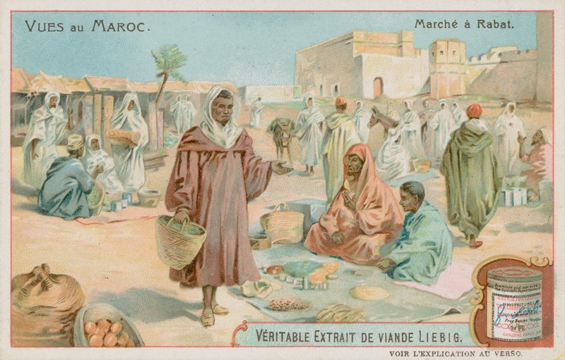Um mercado em Rabat de European School