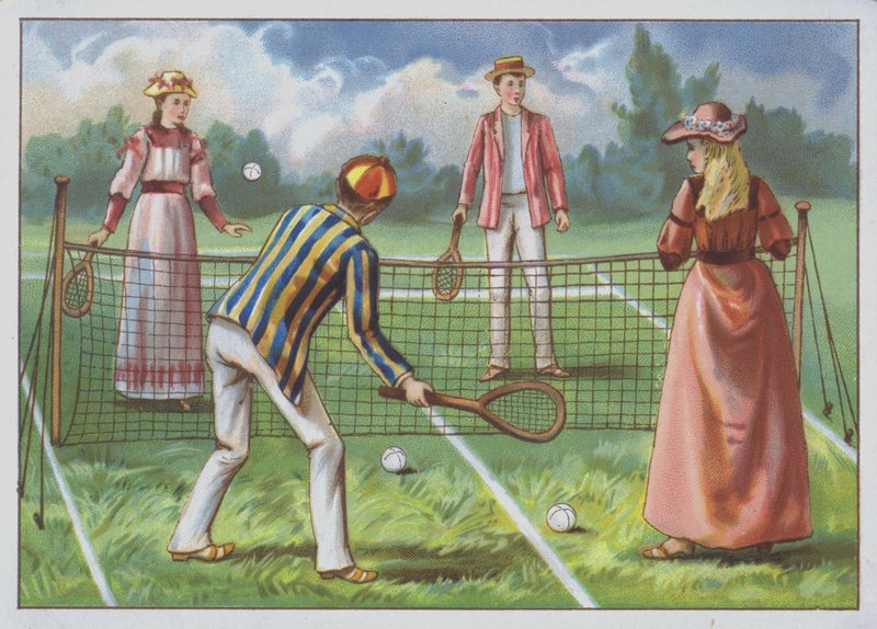 Um jogo de tênis de European School