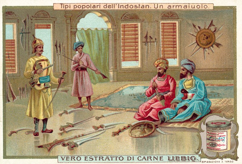 Um armeiro (chromolitho) de European School