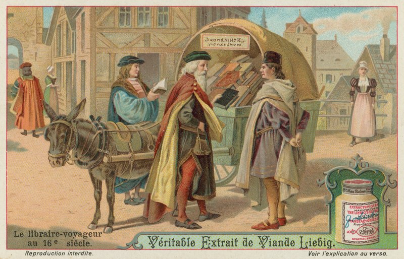 Um livreiro viajante no século XVI de European School