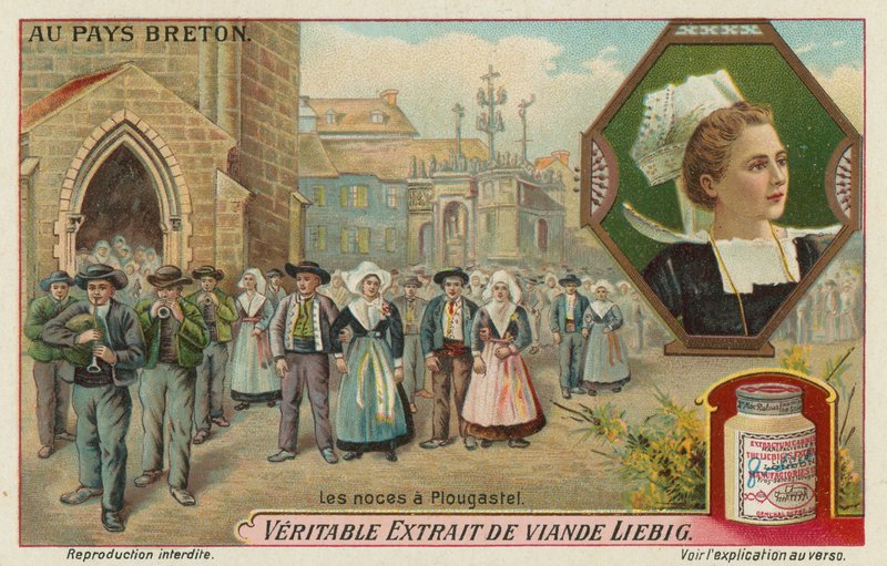Um casamento em Plougastel (chromolitho) de European School
