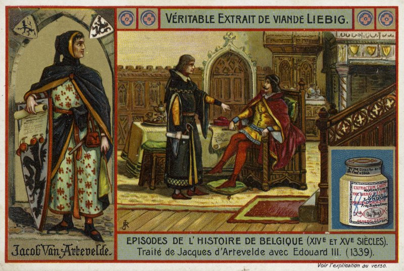 Acordo de um tratado entre Jacob van Artevelde de Ghent e o rei Edward III da Inglaterra, 1339 de European School