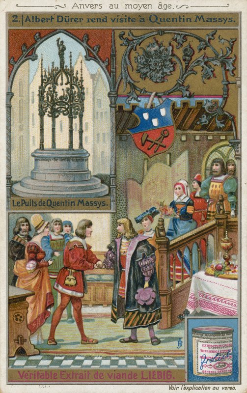 Albrecht Durer fazendo uma visita a Quentin Matsys, 1520 de European School
