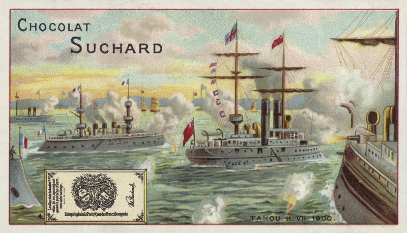 Navios de guerra aliados de Taku, China, Rebelião dos Boxers, 1900 de European School
