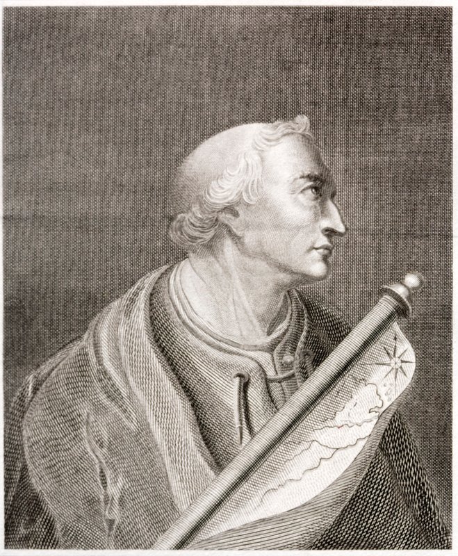 Amerigo Vespucci, navegador e explorador italiano (gravura) de European School