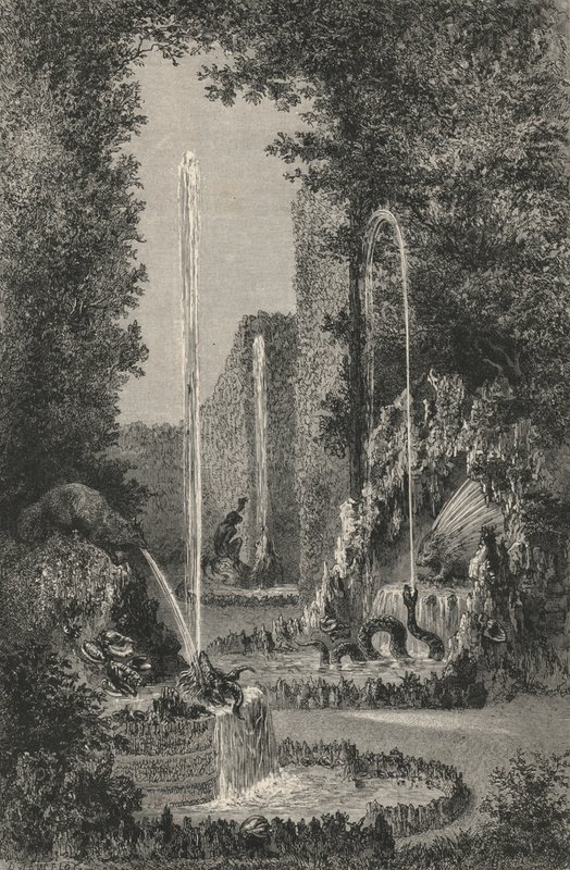 Antigo Labirinto de Versalhes (gravura) de European School