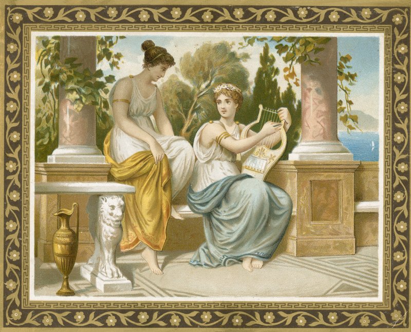 Traje grego ou romano antigo de European School
