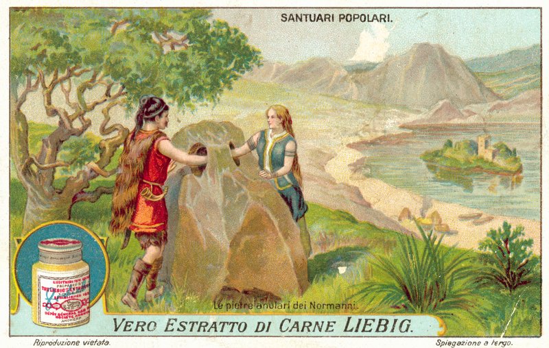 Pedras anulares dos normandos (chromolitho) de European School