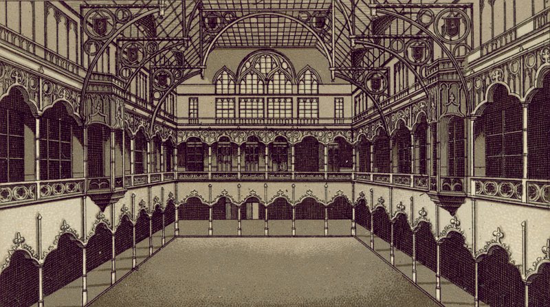 Anvers / Antuérpia: Bolsa (litografia) de European School