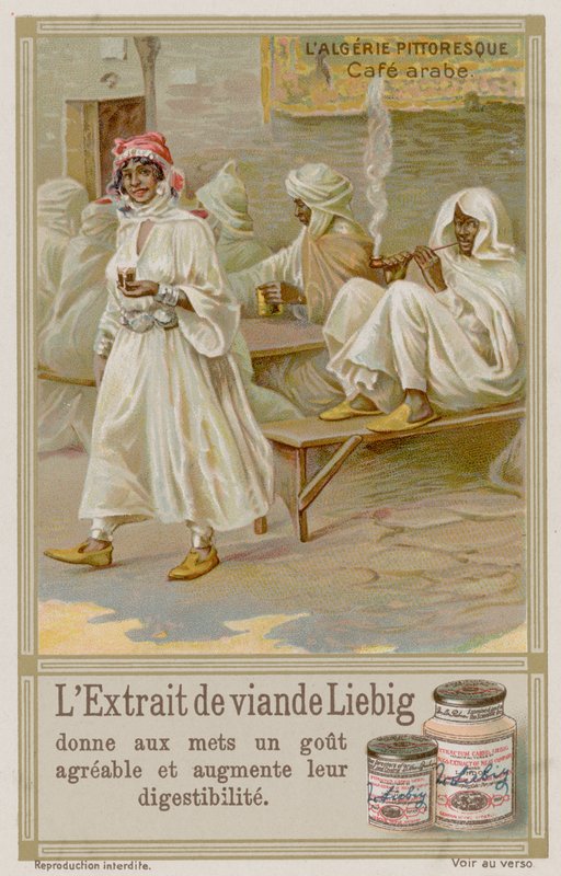 Café árabe na Argélia de European School