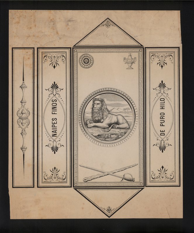 Arte para jogar às cartas (litho) de European School