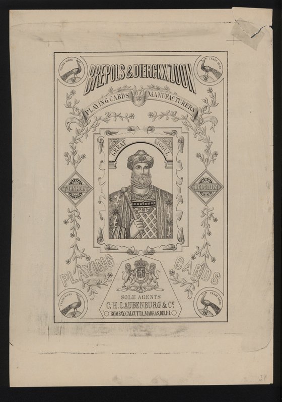 Obra para cartas de baralho de European School