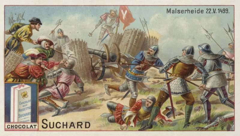 Batalha de Calven (Batalha do Malserheide), Suíça, 22 de maio de 1499 de European School