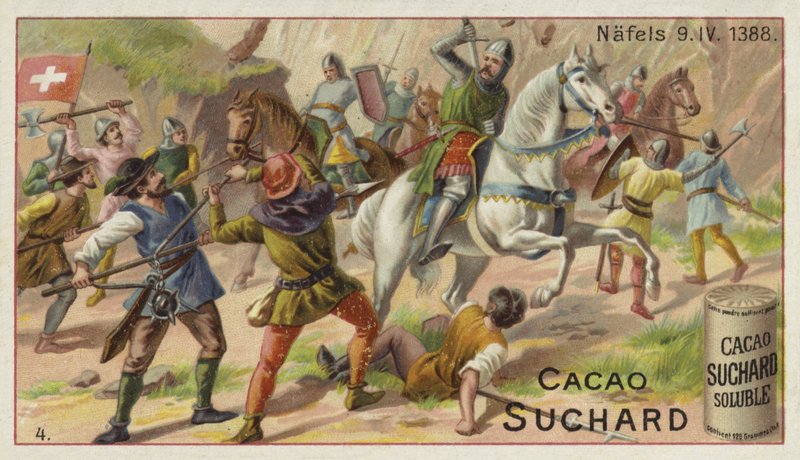 Batalha de Naefels, Suíça, 9 de abril de 1388 de European School