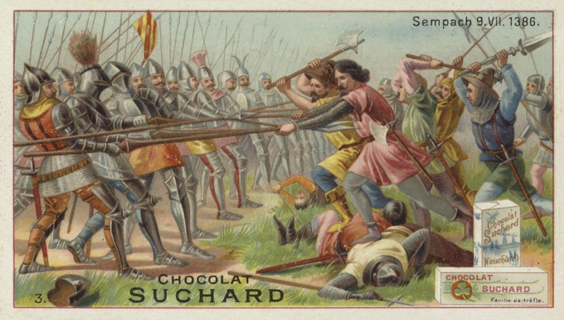 Batalha de Sempach, Suíça, 9 de julho de 1386 de European School