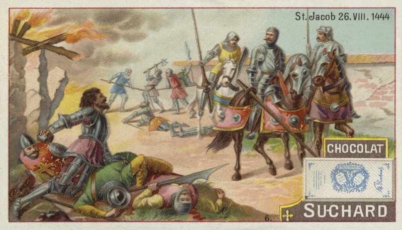Batalha de St Jakob an der Birs, Suíça, 26 de agosto de 1444 de European School