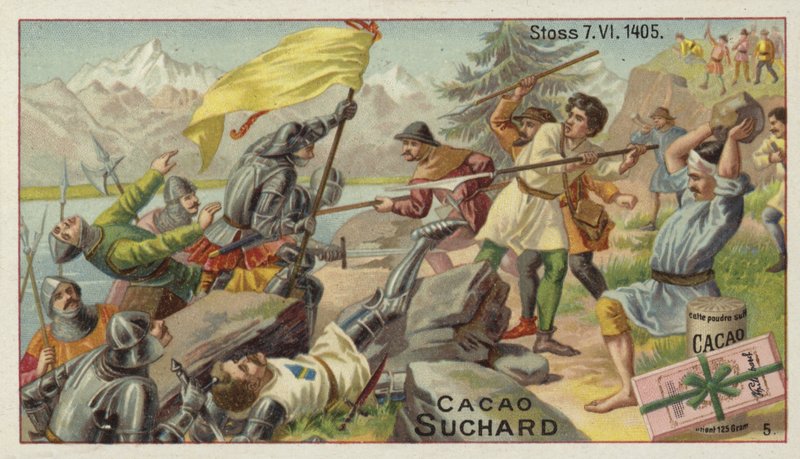 Batalha de Stoss, Suíça, 7 de junho de 1405 de European School