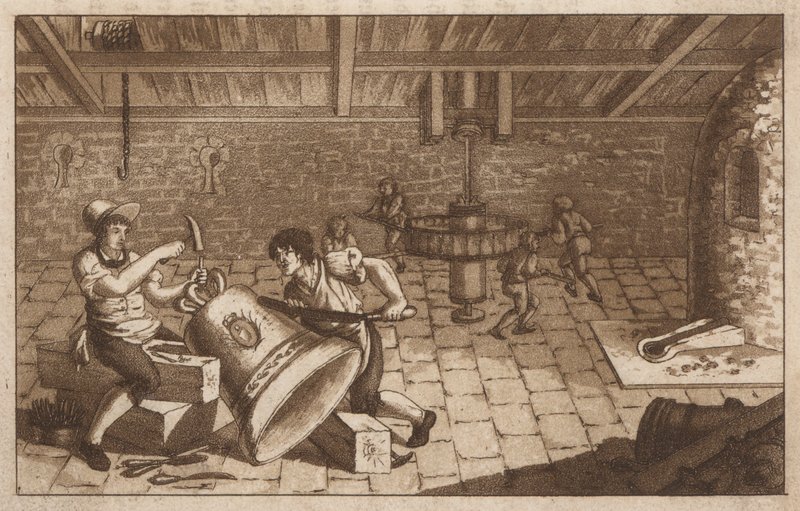 Fabrico de sinos (litografia) de European School