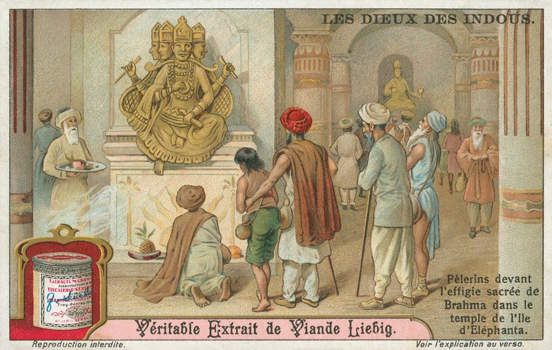 Brahma, cartão Liebig, início do século XX (cromo) de European School