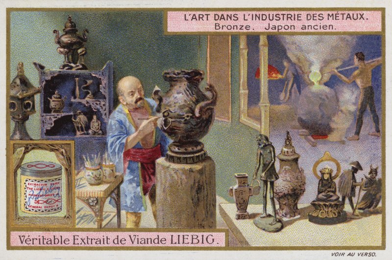 Bronze, Japão antigo (chromolitho) de European School
